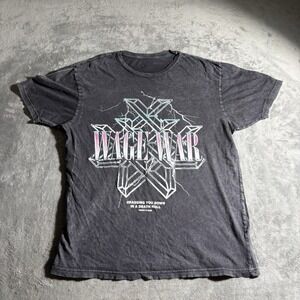 Wage War Band Tee Large Lane Seven Lightning Graphic Metalcore Shirt
